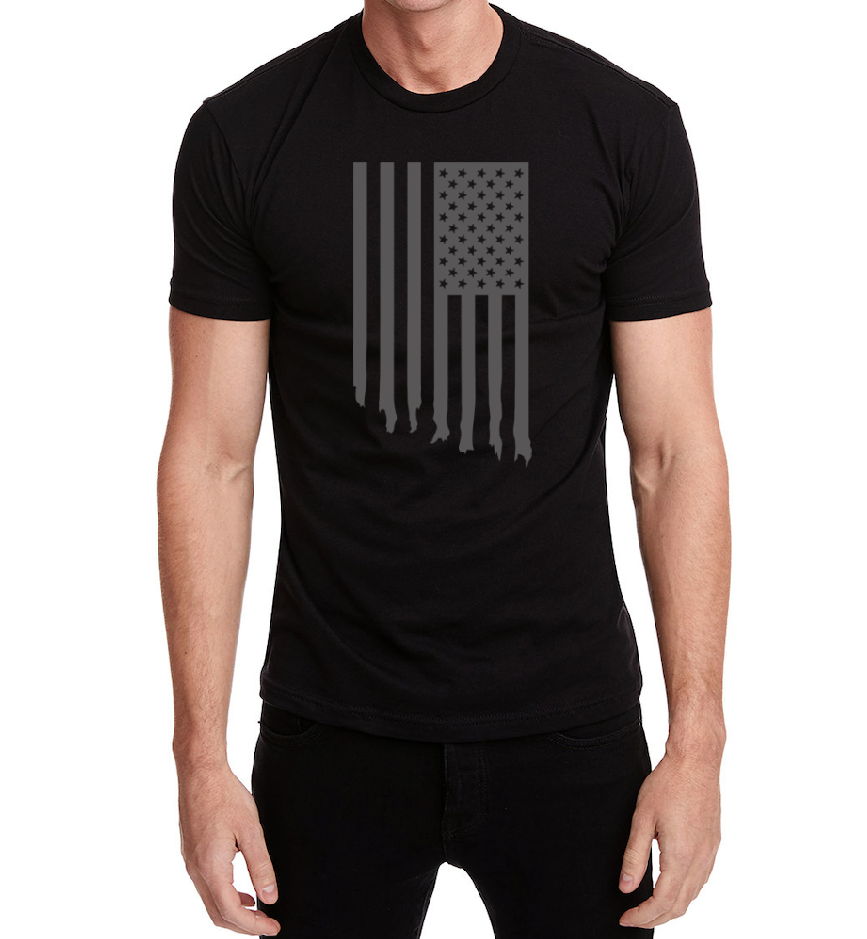 “Let Freedom Fly” Flag T Shirt – Straightjacket